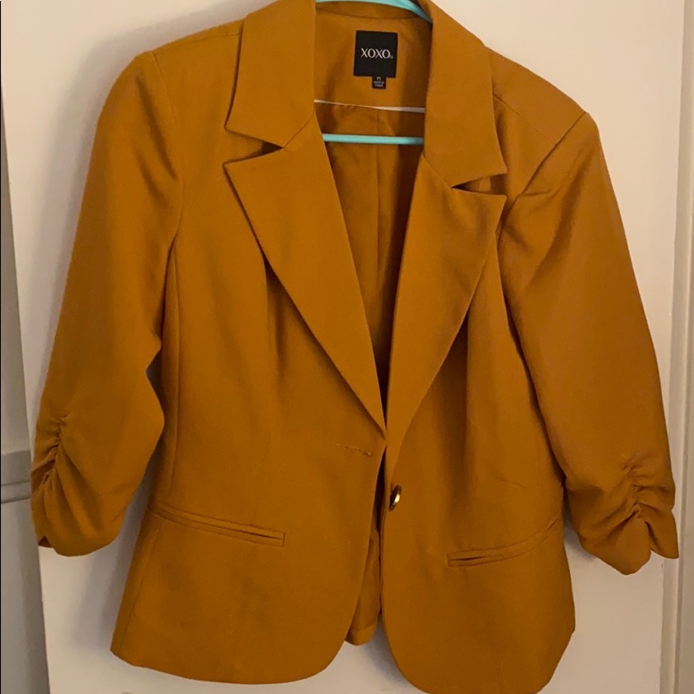 Mustard color blazer